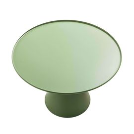 Table Basse Ronde 60 Cm En Acier Vert Cactus