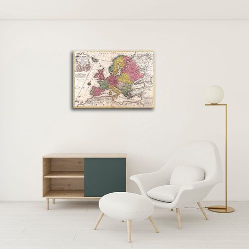 Tableau cartographie ancienne carte No.36 80x100cm