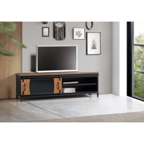 Meuble Tv En Bois Manguier Et Métal