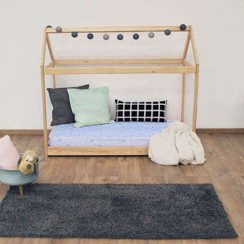Matelas bébé 100% coton en mousse bleu 60x120