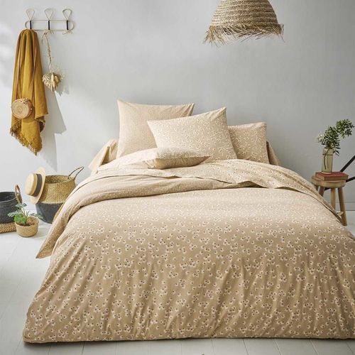 Taie D'oreiller Imprimée En Coton Beige Sable 50x70