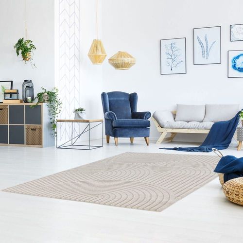 Tapis Contemporain À Motif Géométrique - 160x230cm