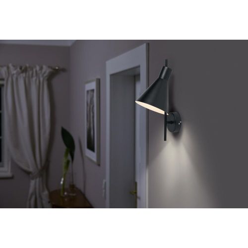 Applique Murale En Acier Noir, 35cm
