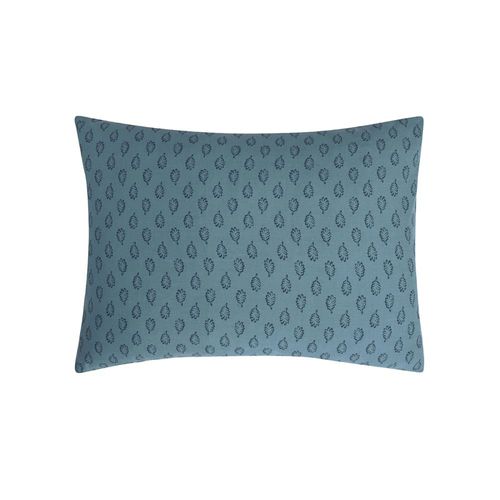 Taie D'oreiller Imprimée En Bambou Bleu 50x70