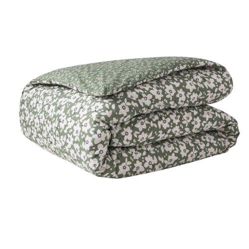 Parure De Lit Imprimée En Lyocell Vert 200x200
