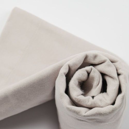 Drap Housse Flanelle En Molleton Gris 200x200 Cm