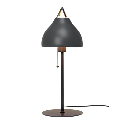 Lampe À Poser En Métal Gris