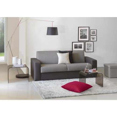 Canapé Lit 2 Places En Tissu Gris, Anthracite 200x95h90 Cm