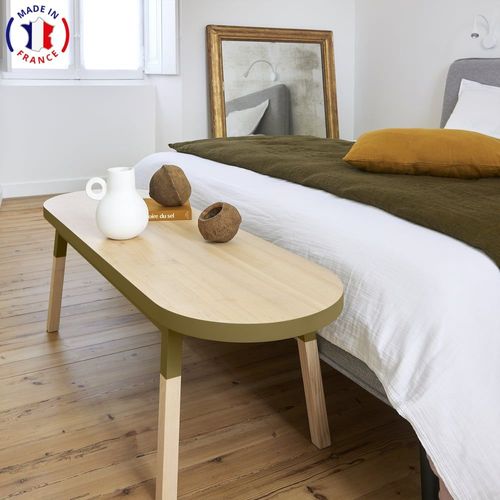 Bout De Lit Banc 140 Cm, 100% Frêne Massif