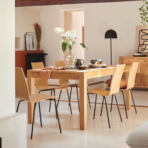 Table De Repas Et Lot De 2 Allonges En Bois Massif