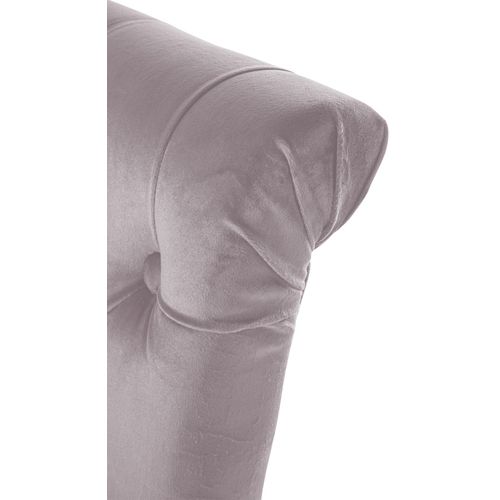 Chaise De Salle À Manger Matelassée En Velours Gris