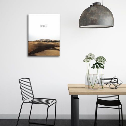 Tableau impression sur toile sable et silence 50x70cm