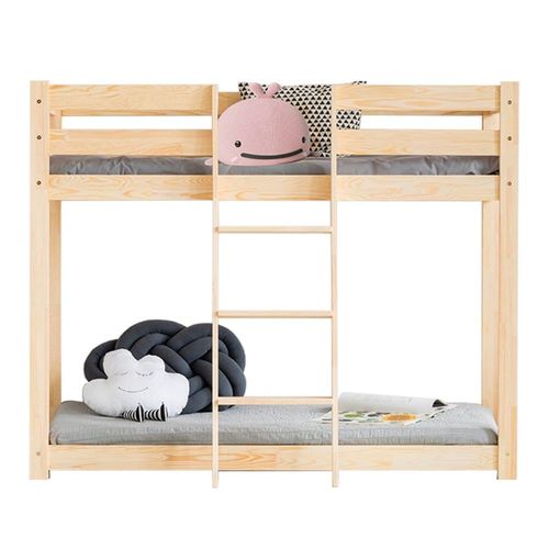 Lit Superposé 70x140 Sommier Inclus Beige