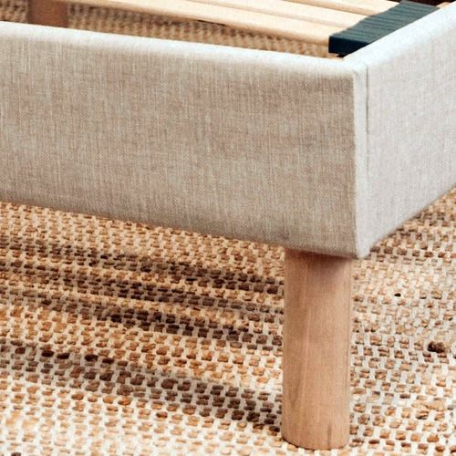 Pied De Lit Cylindrique En Bois Haut. 10 Cm (Vendu À L'unité)