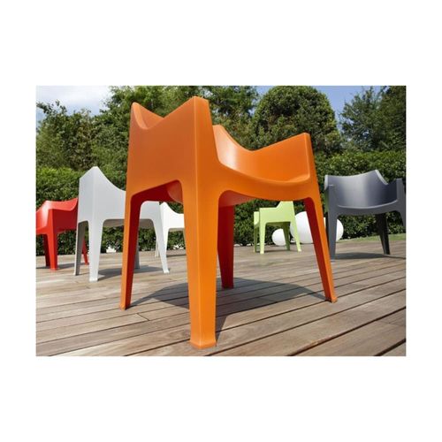 Chaise Design En Plastique Orange