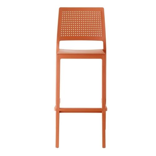 Tabouret Design En Plastique Rouge