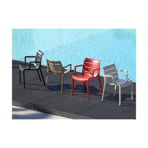 Chaise De Jardin En Plastique Bleu