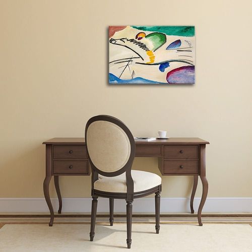 Tableau impression sur toile Lyrical Wassily Kandinsky 80x100cm