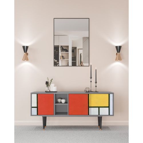 Meuble Tv Multicolore 3 Tiroirs L 150 Cm