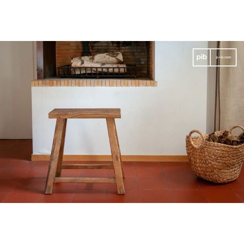Tabouret En Bois Marron