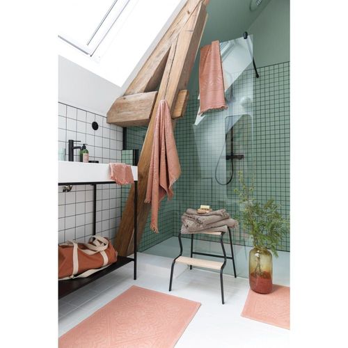 Serviette De Toilette Uni En Coton Chamois 50 X 100