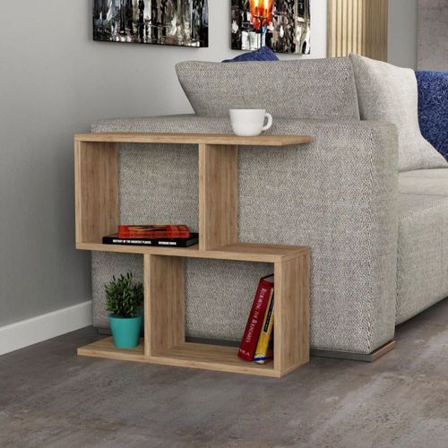 Bout De Canapé 5 Tablettes - L60 Cm - Effet Chêne