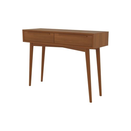 Console 2 Tiroirs En Teck