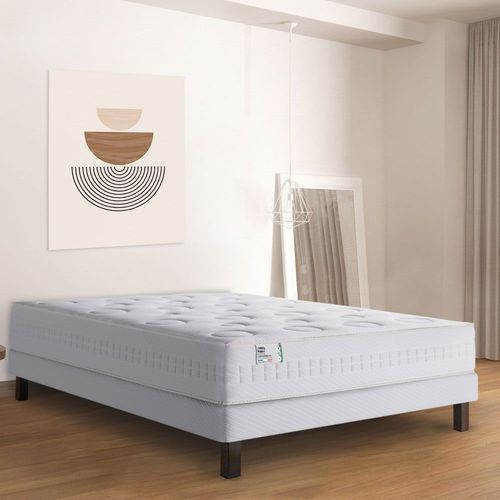 Matelas 100% ressorts, épaisseur 26cm, accueil moelleux - 180x200 cm