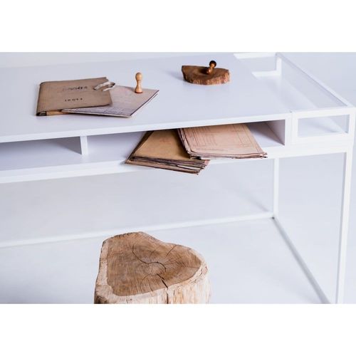Bureau Métal Blanc