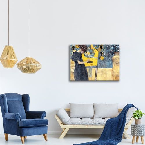 Tableau impression sur toile Musique Gustav Klimt 50x60cm