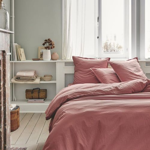 Drap Housse En Coton Rose 140x190