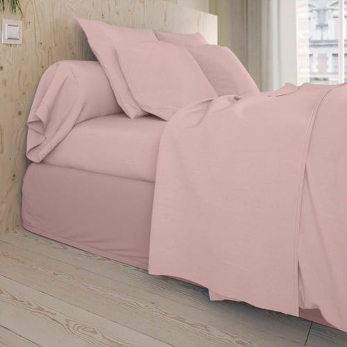 Drap Housse Coton Poudre 90x190 Cm