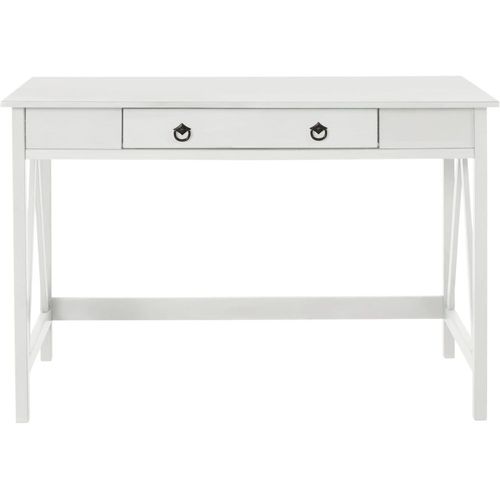 Bureau Avec 1 Tiroir En Pin Blanc