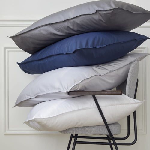 Drap Housse En Satin De Coton Bleu Nuit 140x190