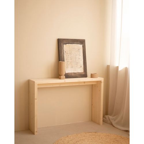 Console En Bois De Sapin Ton Naturel 120x80cm