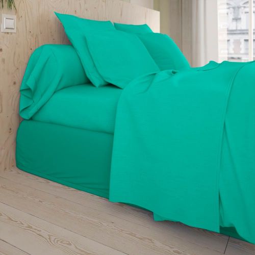 Drap Housse Coton Vert 180x200 Cm