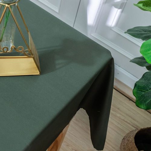 Nappe Rectangulaire Enduite Et Anti Tache Polyester Vert Olive 145x240