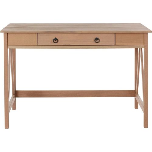 Bureau Avec 1 Tiroir En Pin Gris