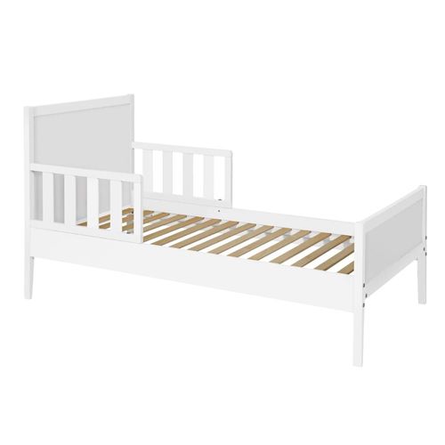 Lit Enfant Bois Massif Blanc 70x140 Cm