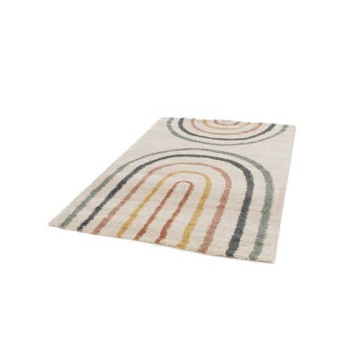 Tapis Contemporain Géométrique - 120x170cm Multicolore Polypropylène