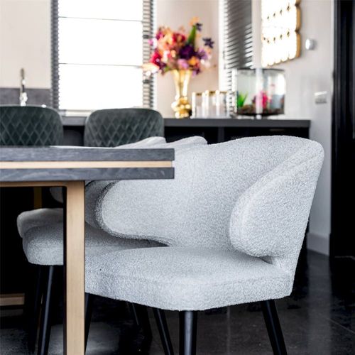 Chaise Polyester Blanc H. Assise 49 Cm