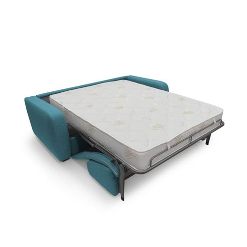 Canapé Lit Matelas H20 En Tissu Imperméable 195 Cm Bleu Ciel