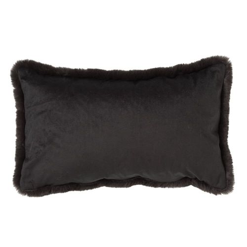 Housse De Coussin Zaya - Noir 30x50 Cm