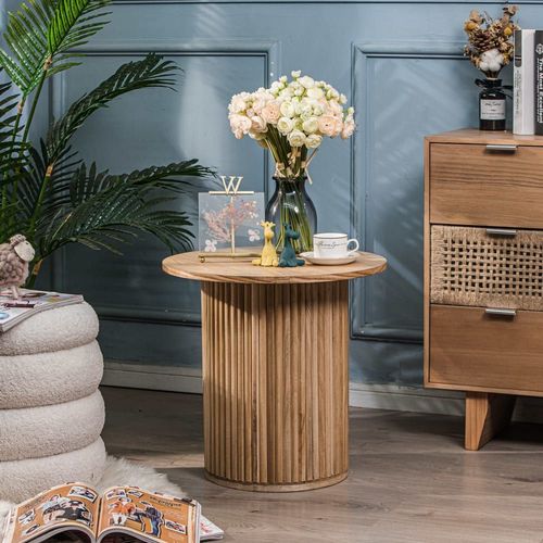 Table D'appoint En Bois Massif Naturel