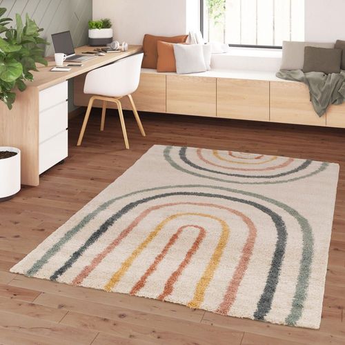 Tapis Contemporain Géométrique - 160x230cm Multicolore Polypropylène