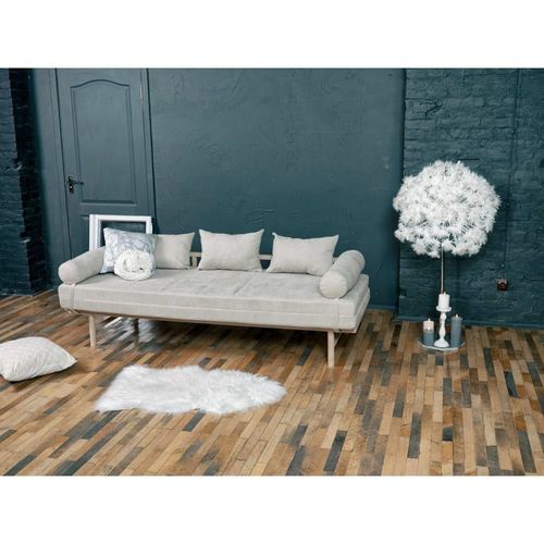 Canapé Lit Bois Bois Clair H. Assise 46 Cm