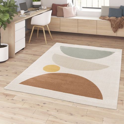 Tapis Contemporain Géométrique - 160x230cm Multicolore Polypropylène