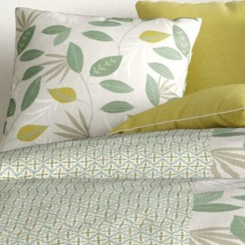 Parure De Lit En Coton Vert 260x240 Cm Cm