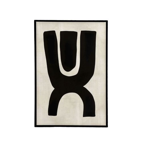 Toile avec cadre - Noir