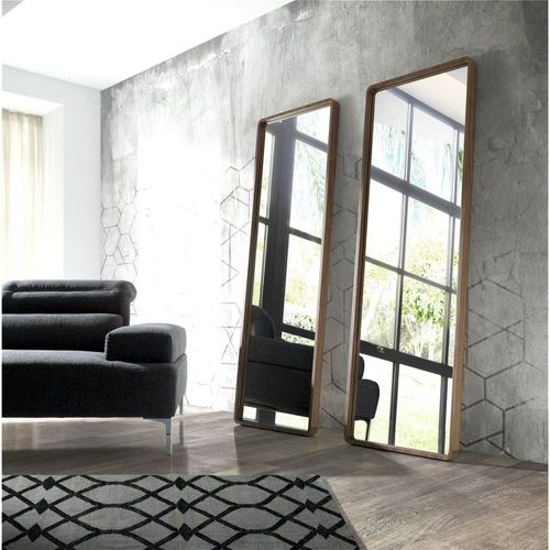 Miroir Bois Noyer Bois foncé